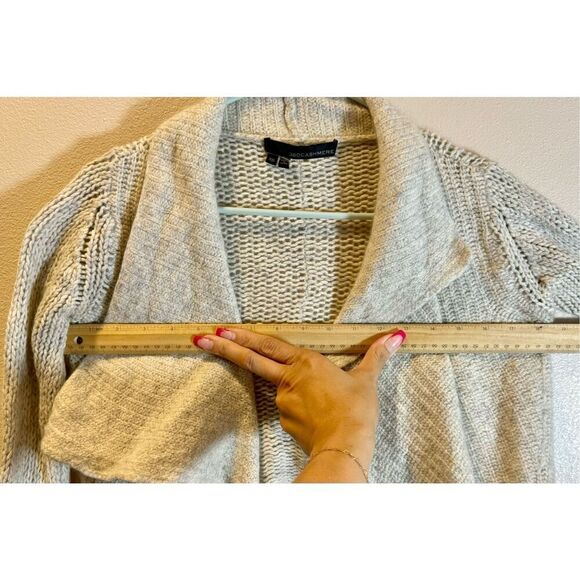 360 Cashmere Wool/Cashmere Blend Ruffle Collared Open Front Women's Cardigan XS - Picture 8 of 9